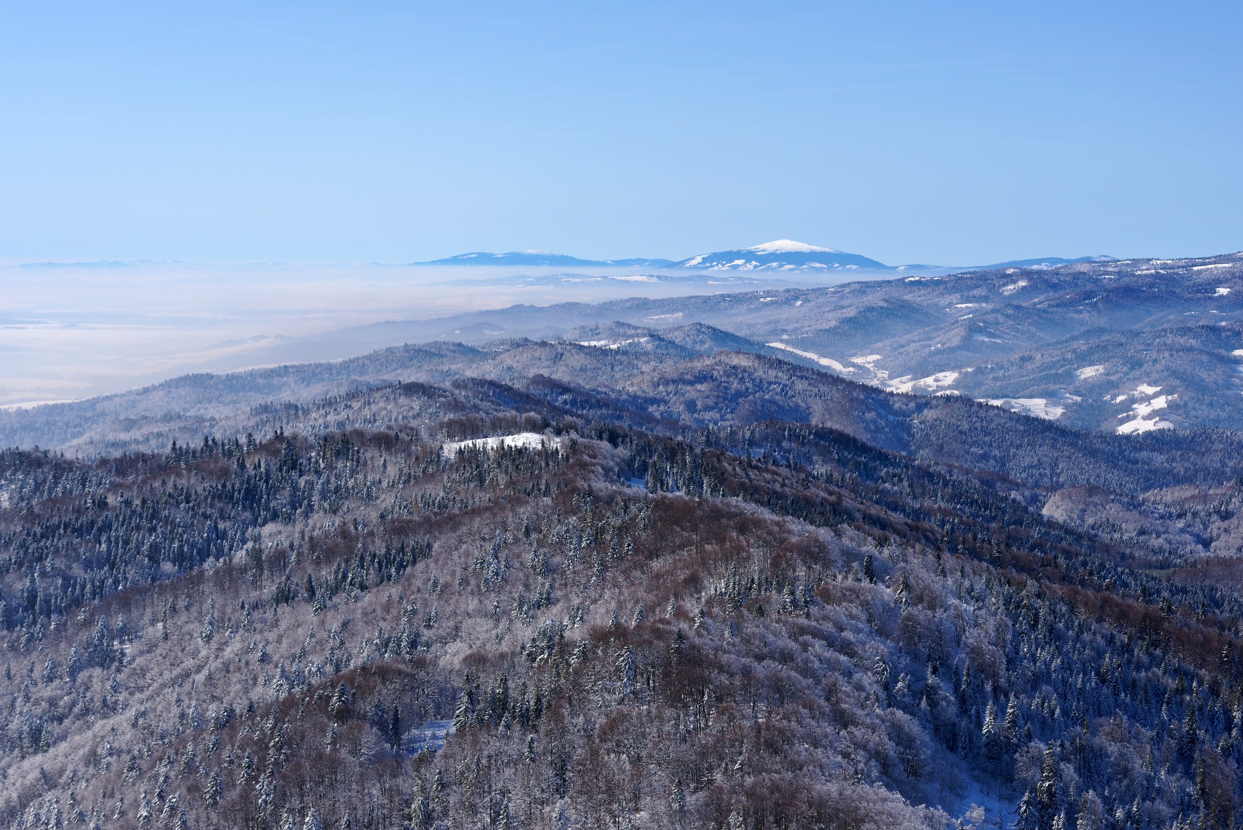 Widok z Lubania, Gorce