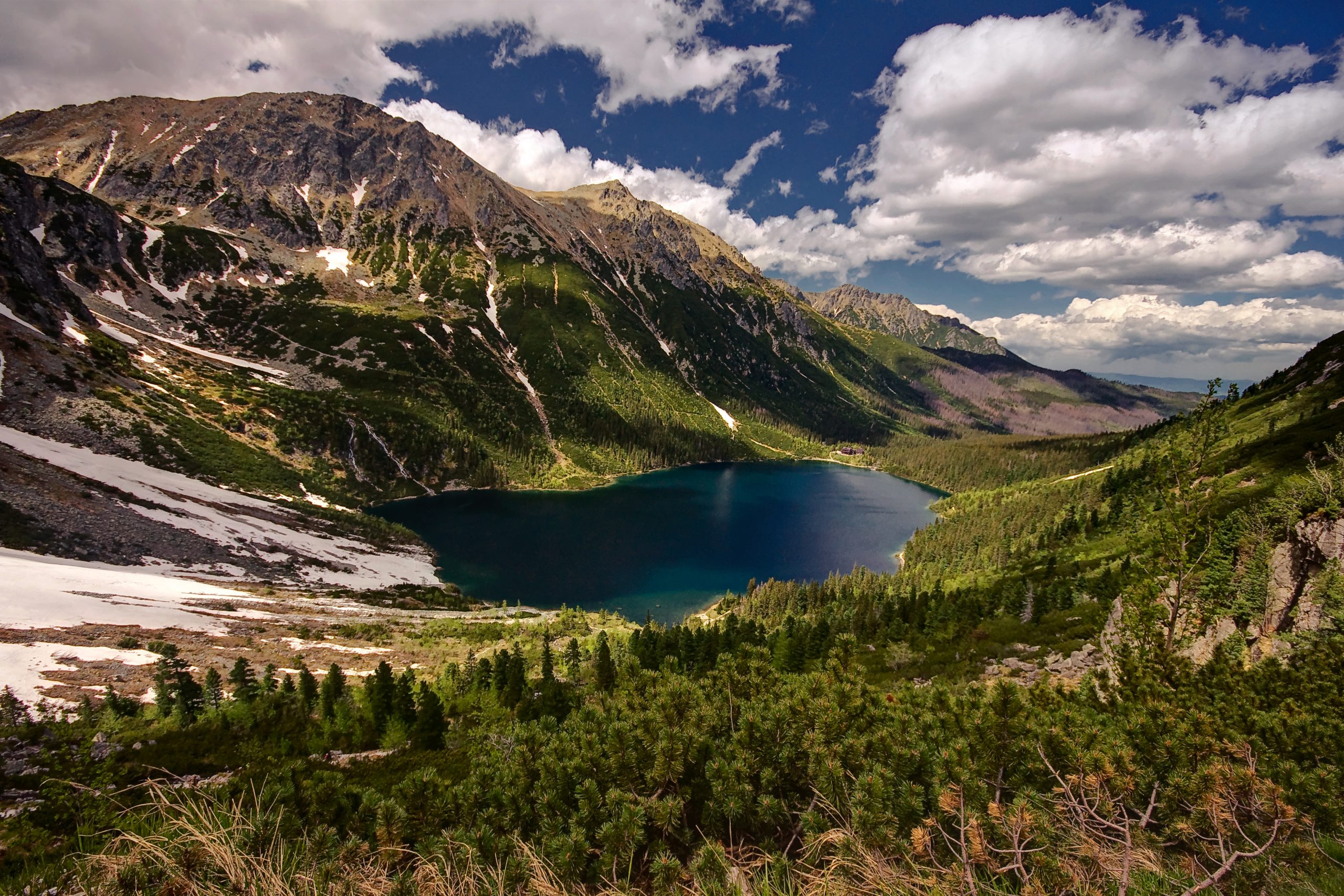 Morskie Oko z Czarnego Stawu pod Rysami, Tatry Wysokie