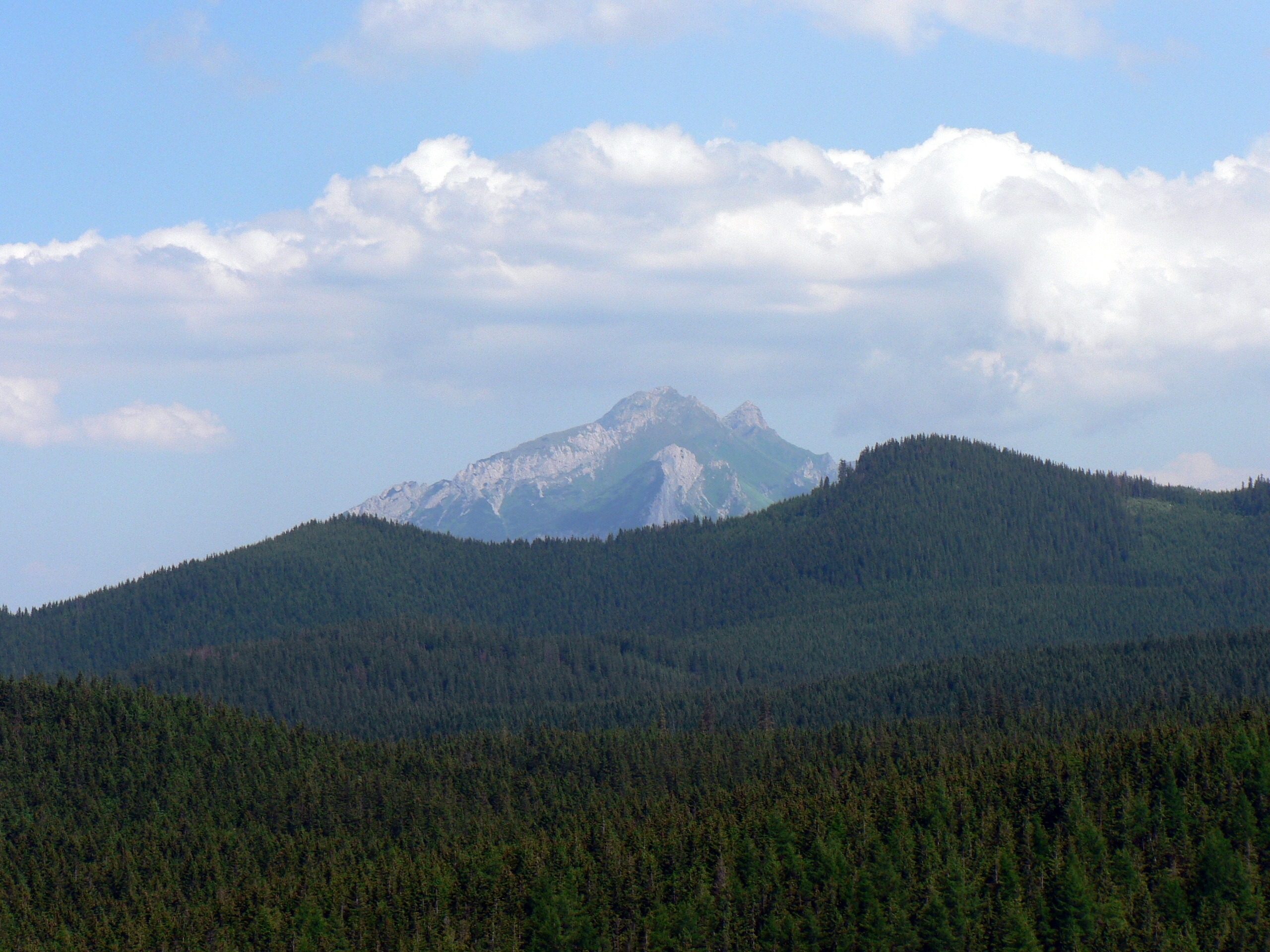 Widok na Tatry Bielskie, Wielki Kopieniec, Tatry Zachodnie
