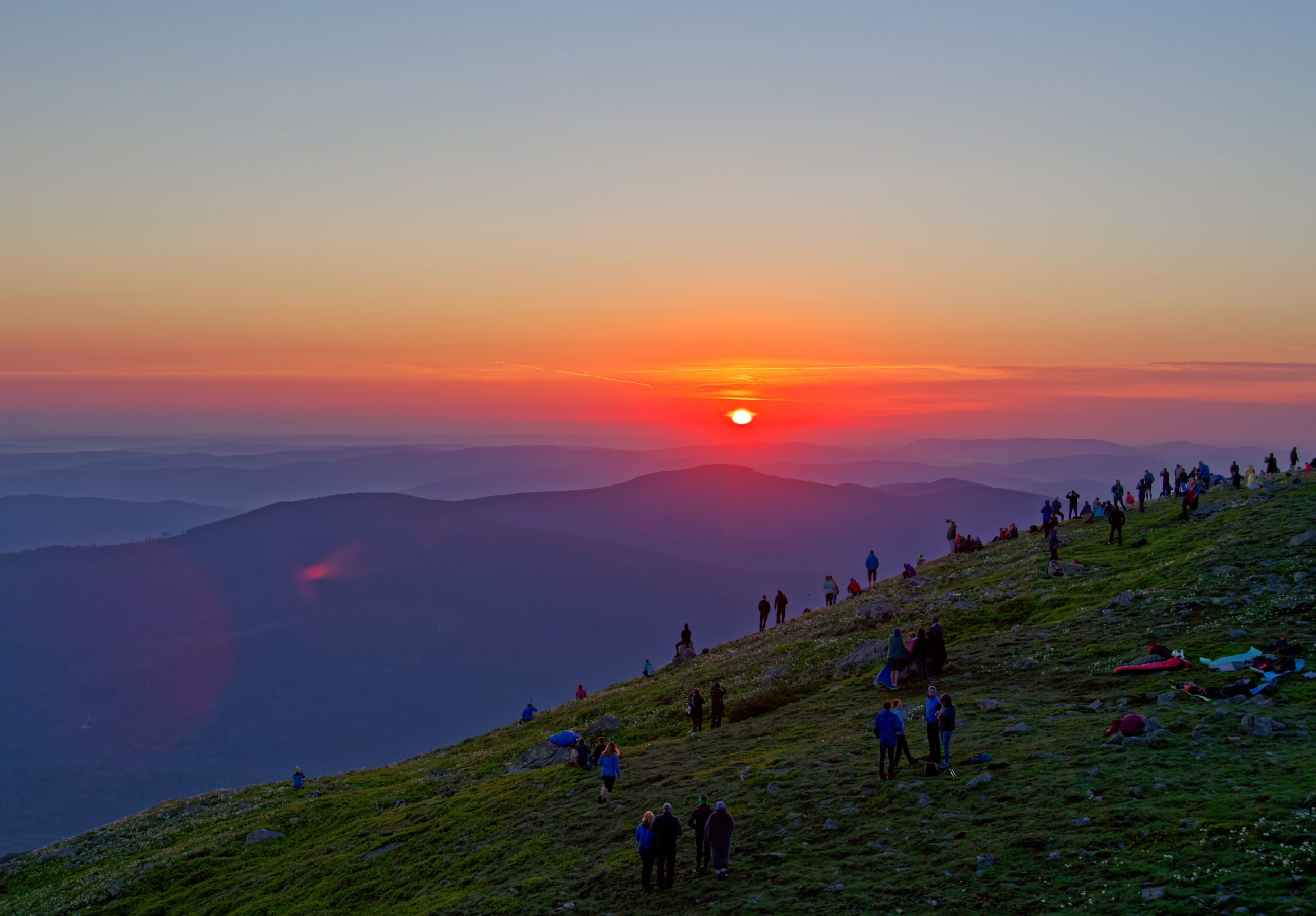 Wschód słońca na Babiej Górze, Beskid Żywiecki
